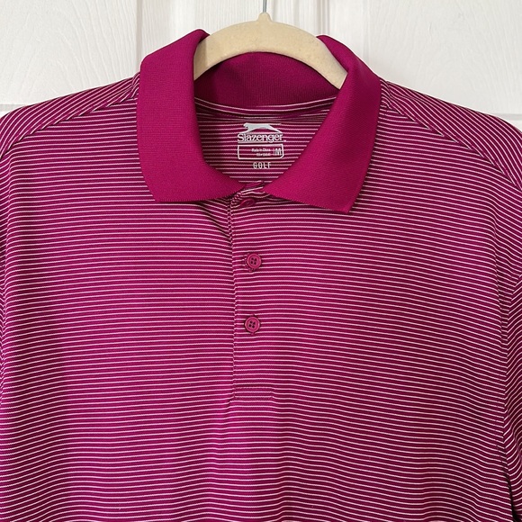 Slazenger Fuchsia Golf Polo Size M - Picture 2 of 3
